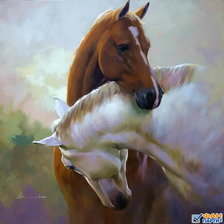 Схема вышивки «лошади»