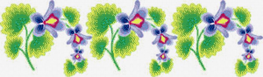 №444644 - узор, подушка, цветы, салфетка, бордюр, скатерть - предпросмотр