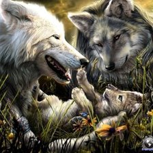 Схема вышивки «Семья»