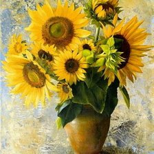 Схема вышивки «Подсолнухи»