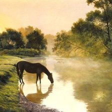 Схема вышивки «Вечерний туман»