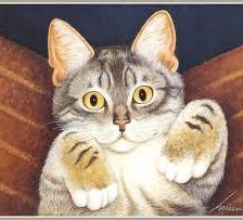 Схема вышивки «котик»