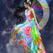 Схема вышивки «лунная фея»