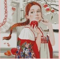 Схема вышивки «наливные яблочки»