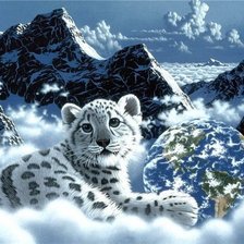 Схема вышивки «тигрёнок»