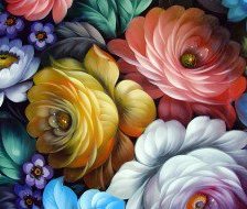 Схема вышивки «Цветы»