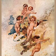 Схема вышивки «амурчики»