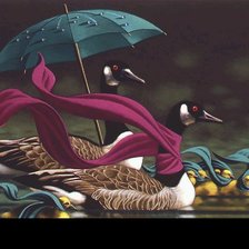 Схема вышивки «уточки»