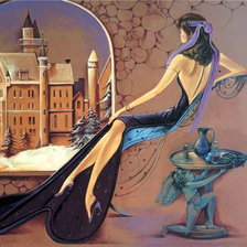 Схема вышивки «Lady»