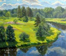 Схема вышивки «Пейзаж»