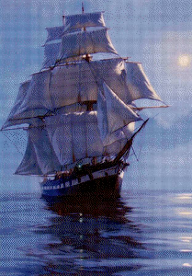 на всех парусах - море - предпросмотр