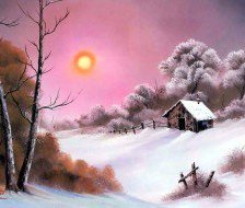 Схема вышивки «Зима»