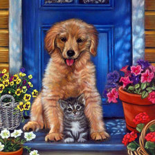 Схема вышивки «друзья»