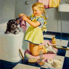 Схема вышивки «купание»