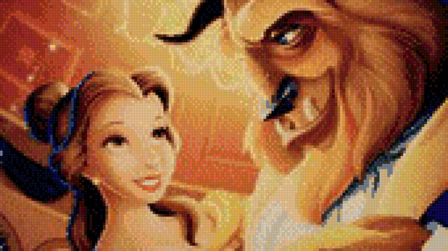 красавица и чудовище - пара, бель, сказка, детское, чудовище, мультик - предпросмотр