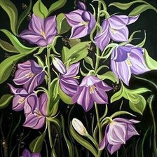 Схема вышивки «колокольчики мои,цветики степные...»