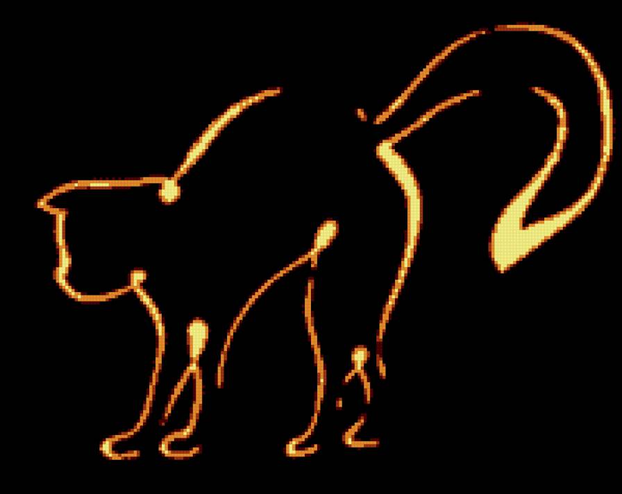 №446047 - силуэт, коты, животные, кошки - предпросмотр