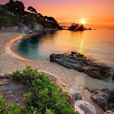 Схема вышивки «закат»