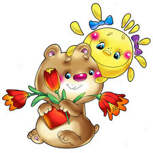 Схема вышивки «мишка»