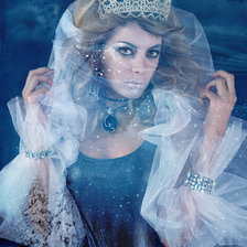 Схема вышивки «снежная королева»