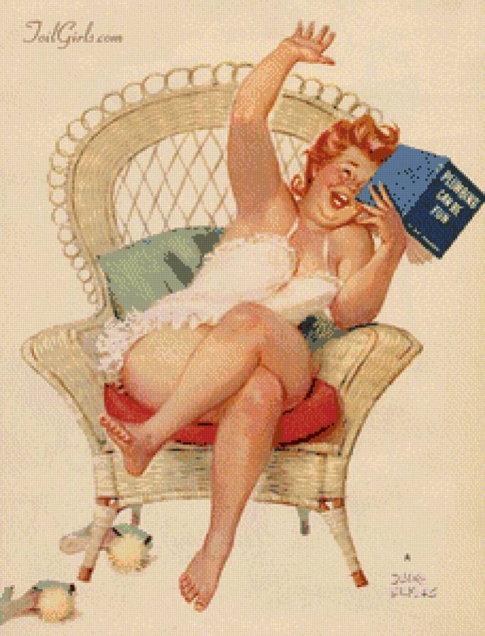 Толстушка Хильда - хильда, пин-ап, девушка - предпросмотр