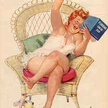 Схема вышивки «Толстушка Хильда»