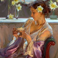 Схема вышивки «Нарцисса»