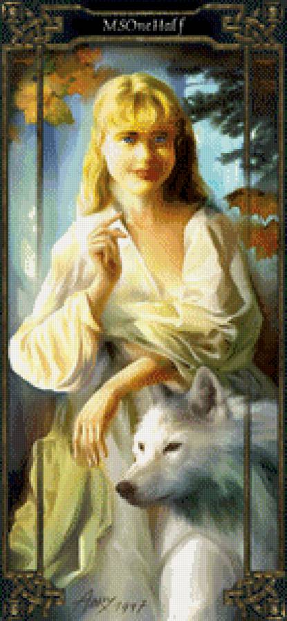 девушка с другом - волк, друг, девушка - предпросмотр