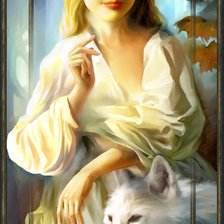 Схема вышивки «девушка с другом»