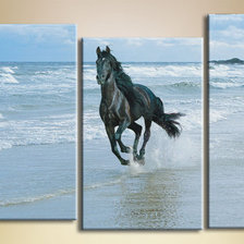 Схема вышивки «триптих конь»