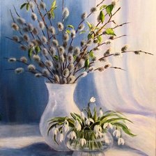 Схема вышивки «Вербный натюрморт»