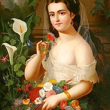 Схема вышивки «Женский портрет»