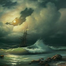 Схема вышивки «Шторм»