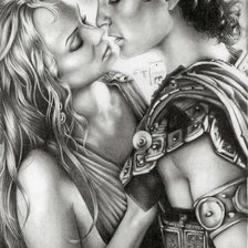 Схема вышивки «Влюбленные»