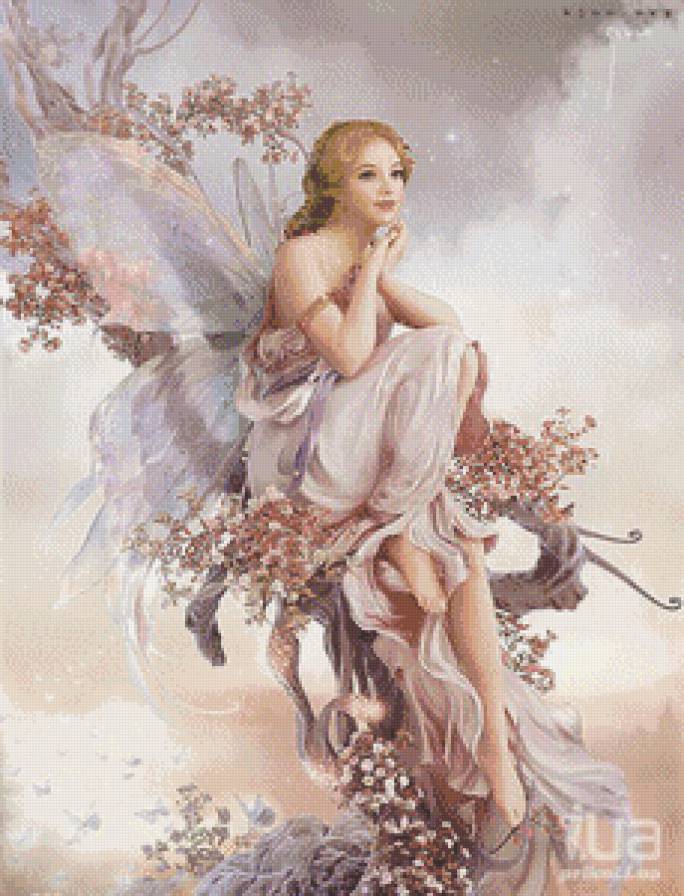 Цветочная фея - девушка, фэнтези - предпросмотр