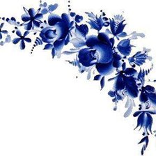 Схема вышивки «Узор в стиле гжель»