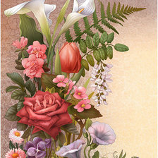 Схема вышивки «прекрасный букет»