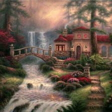 Схема вышивки «райский уголок»