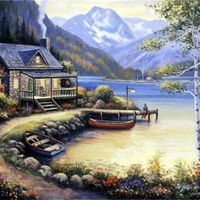 Схема вышивки «отдых»