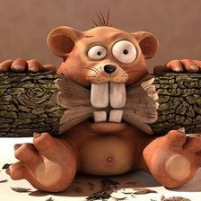 Схема вышивки «бобер»