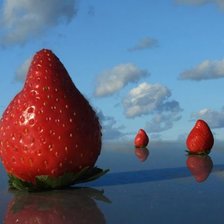 Схема вышивки «клубника»