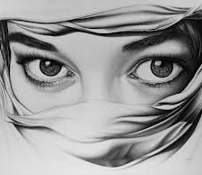 Схема вышивки «красивые глаза»