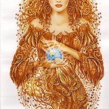 Схема вышивки «Хранительница мира»