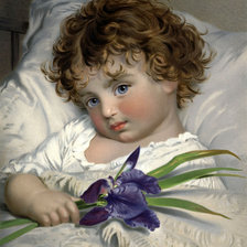 малыш с ирисом