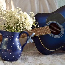 Схема вышивки «Натюрморт с гитарой»