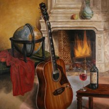 Художественная композиция с гитарой