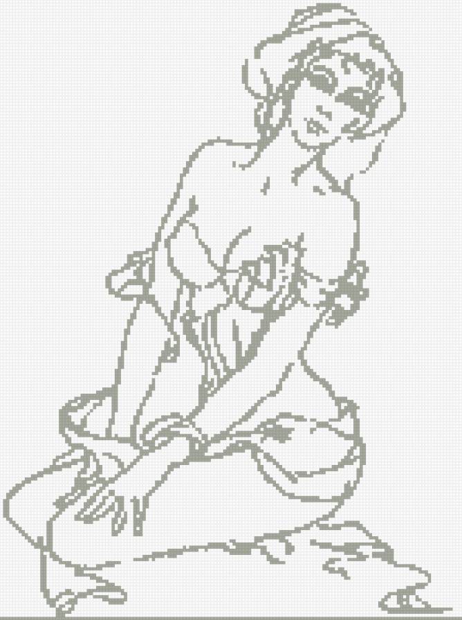 девушка - девушка, моно, люди - предпросмотр