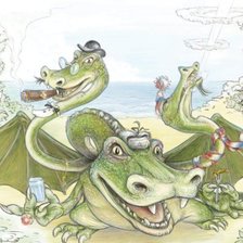 Схема вышивки «дракончик»