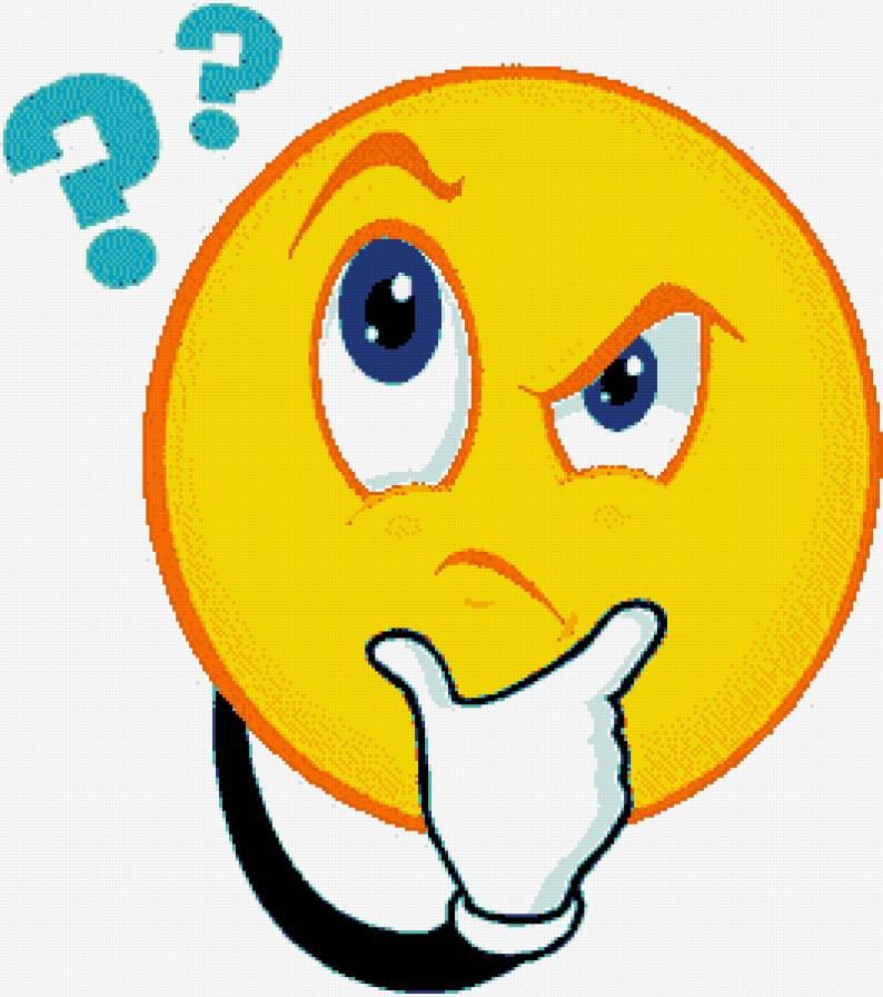 смайл-вопрос - смайл, прикол, вопрос - предпросмотр