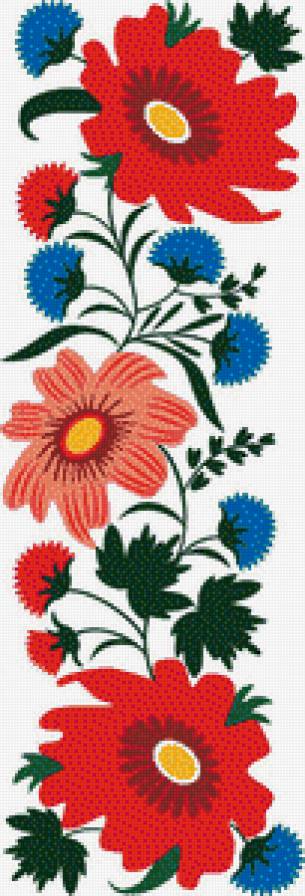 №447572 - бордюр, скатерть, подушка, цветы, салфетка, узор - предпросмотр